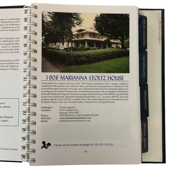 Northwest Mornings Washington Bed & Breakfast Guild Cookbook Favorite Recipes 20 - Picture 6 of 14